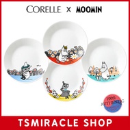 จานเล็ก Corelle Moomin Friends (17.1ซม.) 4P/จานกลม/จานอาหาร/บนโต๊ะอาหาร