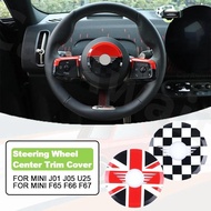 Car Steering Wheel Center Panel Cover Car Sticker Interior Trim For Mini Cooper Accessories For Mini