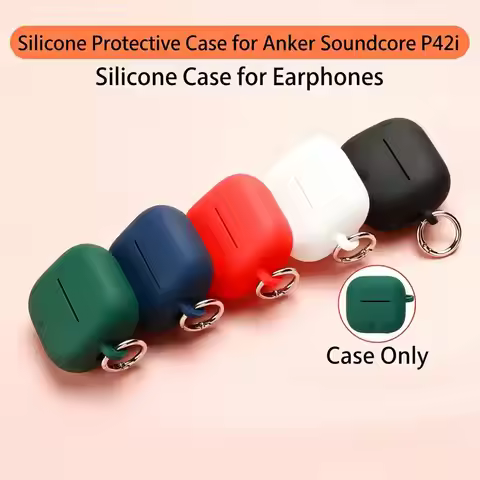 Silicone Case for Anker Soundcore P42i, Soft Flexible Anti Scratch Shockproof Protective Cover for A