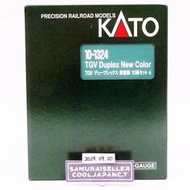 八田元氣小棧:日版新品 KATO 10-1324 TGV Duplexpaint 新塗装 高速列車(10輛)
