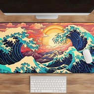 Wave Desk Mat, Sunset Desk Mat, Coastal Desk Decor, Abstract Desk Mat, Nature Desk Mat - Ocean Desk Decor, Desk Protector Mat