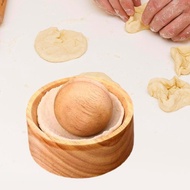 [lzdjlmy2ua] Wooden Dumpling Press Tool Roller Ball Versatile Household Gift Dumpling Skin Maker  Pr
