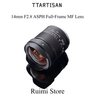 TTArtisan 14mm F2.8 ASPH Full-Frame MF 114° Wide Lens-Ultra-Wide View, For Sony E/Z/L/RF Mirrorless