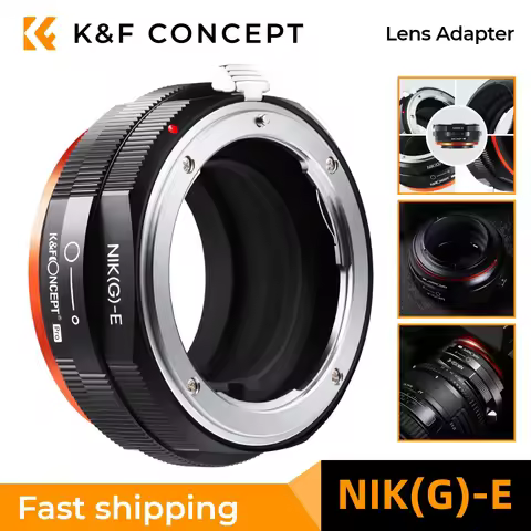 K&F CONCEPT Camera Lens Mount Adapter for Nikon F AI Mount G Type Lens to Sony E Series Mount Camera