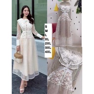 เดรสลูกไม้ เดรสออกงาน CLT