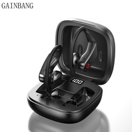The headset◈ஐ❏GAINBANG B10 Wireless Bluetooth Earphone Led Display Stereo Earbuds Noise Cancelling H