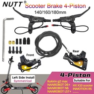 Brek Skuter Elektrik NUTT 4 Omboh Y-5 Brek Minyak Cakera Hidraulik 140 160 Rotor Untuk A5 HX-D Kukir