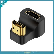 Pisand  Tv Hdmi-compatible Adapter 8k60hz Hdmi-compatible Adapter 180 Degree Hdmi-compatible Male to Female Adapter 8k60hz Hd Output Converter Plug and Play with Indicator