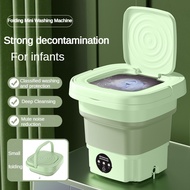 Mini Folding Washing Machine Household Silent Noise Reduction Intelligent Washing Device Portable Bl