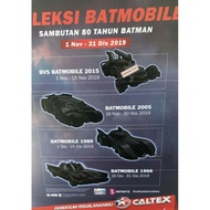 Caltex Batmobile Batman 80th Collection Special Edition  Collector 2005,1989 & 1966
