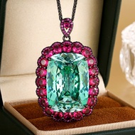 2025 New Style Jewelry European American Para Green Black Gold Light Luxury Necklace Pendant Main St