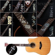 VORTEXPULSE Cross Inlay Decals 22 Styles Guitarra Accessories Guitar Inlay Sticker Acoustic Guitar E