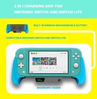 Brand New 2 in 1 Nintendo Switch & Switch Lite Charging Grip Stand Built-in 6000mAh Rechargeable Bat