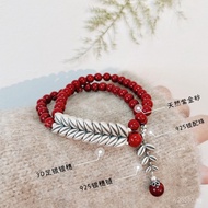Everything Goes Well Bracelet Peaceful Cinnabar Personalized Festive Success Women Wheat Ear Zodiac 