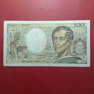 uang kertas Prancis 200 Francs (de Montesquieu) 1981-1992