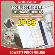 READY STOCK  30x60cm DIY Marble Wall Tile Paper Kitchen Wall StickerStickers Bathroom Wallpaper
