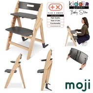 Moji Yippy Tune Wooden High Chair (Max 90kg)- Stone