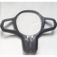 Carbon Fiber Pattern Fully Covered Steering Wheel Cover Decorative Frame G20 G22 G30 G15 G16 G01 G02