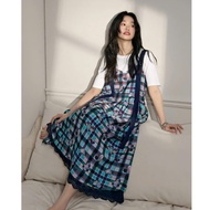 C0161 Lace plaid 2-strap dress - Natsushi