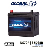 BATERI KERETA NS70R GLOBAL - 85D26R Maintenance Free Battery  Car Battery For Unser, Wira
