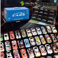 Đồ Chơi 48 Xe Ô Tô Hộp Container Kèm Đường Đua Quà Tặng Cho Bé Xương Rồng Nhỏ