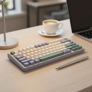 AULA F75 75% Gasket Wireless Mech Keyboard, Hot-Swap, RGB, 2.4G/Bluetooth/Wired, with Knob