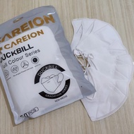 Masker Duckbill Duck Bill Dakbil Careion 4 Ply Warna Putih White Hitam