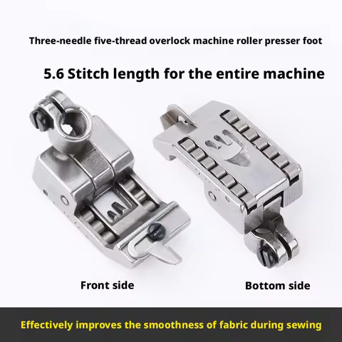 5.6mm Stitch Roller Presser Foot For Pegasus W500 Siruba C007/F007 3-Needle 5-Thread Coverstitch Mac