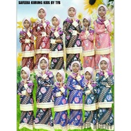 Baju kurung mini kurung budak floral batik printed