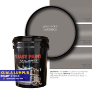 18 Liter - GREY STROKE DD058805, Easy Paint All Surface for interior & exterior wall, wood and steel