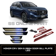 HONDA CRV 2024 CAR LED DOOR SILL PLATE DOOR STEP SIDE STEP PANEL PROTECTOR CRV CAR ACCESSORIES