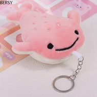 BERSY Cartoon Whale Keychain, Soft Stuffed Fluffy Animal Whale Doll, Cartoon Keychain Cute Animal Wh