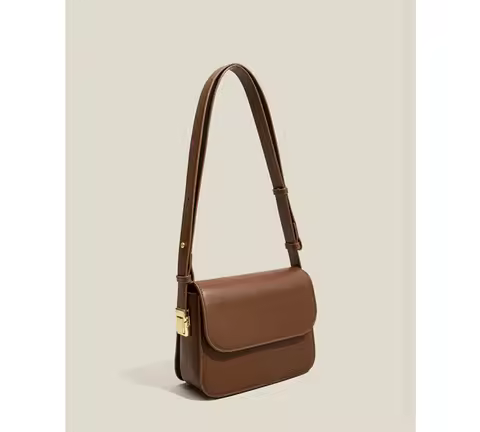 Maxdutti France Style England Ins Fashion Bags Women Blogger Saddle Retro Solid Messenger Bag Armpit