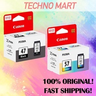 [SG Local Stock] Original Canon PG47 PG 47 CL57 CL 57 Black Ink for E480 E410 E460 E417 E470 E3170