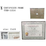 [VS] CERTIFICATE FRAME OR PHOTO FRAME ACETATE PLASTIC WOODEN 11x14inch 26x35.5cm (11X14)