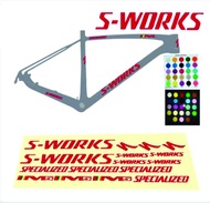 stiker sepeda S-WORKS specialized cutting