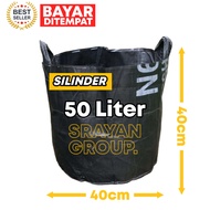 50 LITER Black PLANTER BAG Cylinder TABULAMPOT