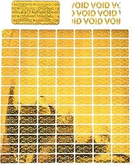 dose not apply 580Pcs 0.787x0.39inch Gold High Security Tamper Evident Seal Warranty Void Original G