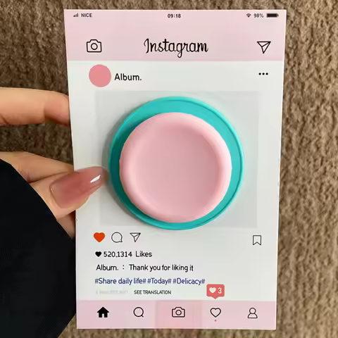 Ins Mixed Colors Magnet Silicone Phone Grip For iPhone 17 Samsung Motorola Google Finger Bracket Hol