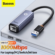 Baseus USB RJ45 Adapter 100/1000Mbps USB C to RJ45