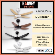 Rezo  ZERON PLUS Ceiling Fan 56" 12 Speed Heavy Duty DC Motor 5 Blades Ceiling Fan (6F + 6R)