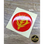 ZAKU SYMBOL resin sticker emblem