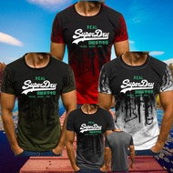 Ready Stock Superdry New Fashion Men Summer Sport Camouflage Short Sleeve Outdoor Fitness Round Neck T Shirt