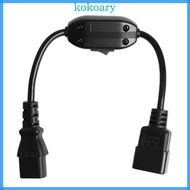 KOK C14 to C13 Power Plug Cord IEC 320 C14 Male to C13 Female Splitter Adapter Cable Cord C14 to C13