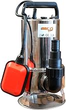 Bricoferr BFF1100D81A Submersible Pump for Dirty Water with 1100 W Motor, Flow Rate 16.5 m³/h and Ma