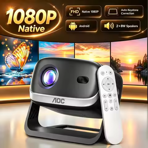 AOC Smart Projector Full HD 1080P 4K Video Decoding Auto Focus Keystone WiFi Ultra High Definition H