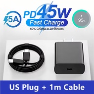 US PD 45W 5A Super Fast USB-C Charger For Samsung S22 S23 Plus S24 S25 Ultra A15 A35 A36 A53 A54 A55