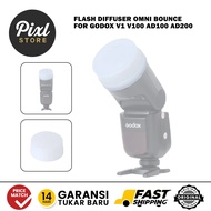 Omni Round Flash Diffuser BOUNCE for Godox V1 V100 AD100 AD200