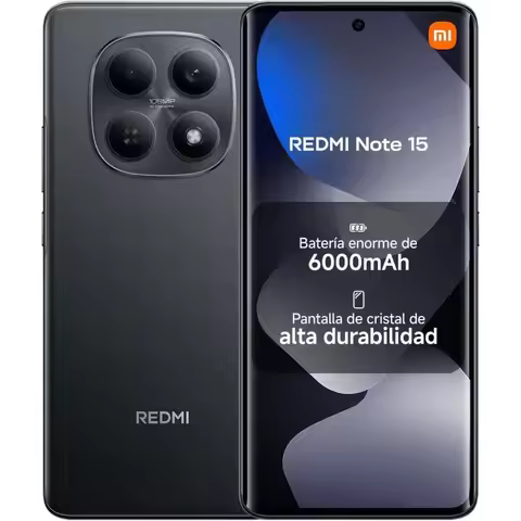 Xiaomi Redmi Note 15 128GB smartphone with 6.77" AMOLED display, MediaTek Helio G100-Ultra, 6GB RAM,