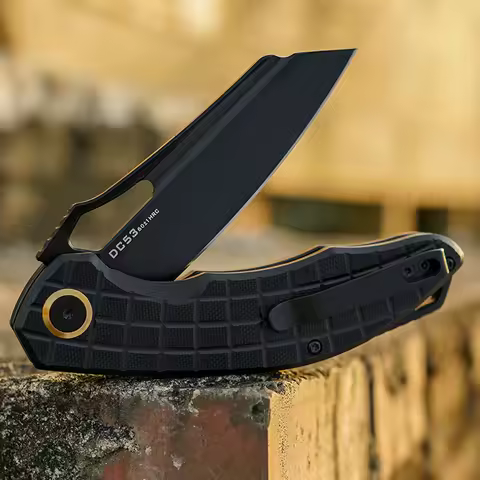 DC53 Steel Sharp Folding Knife Outdoor Survival Camping Kitchen Fishing tactical Multi-functional Po